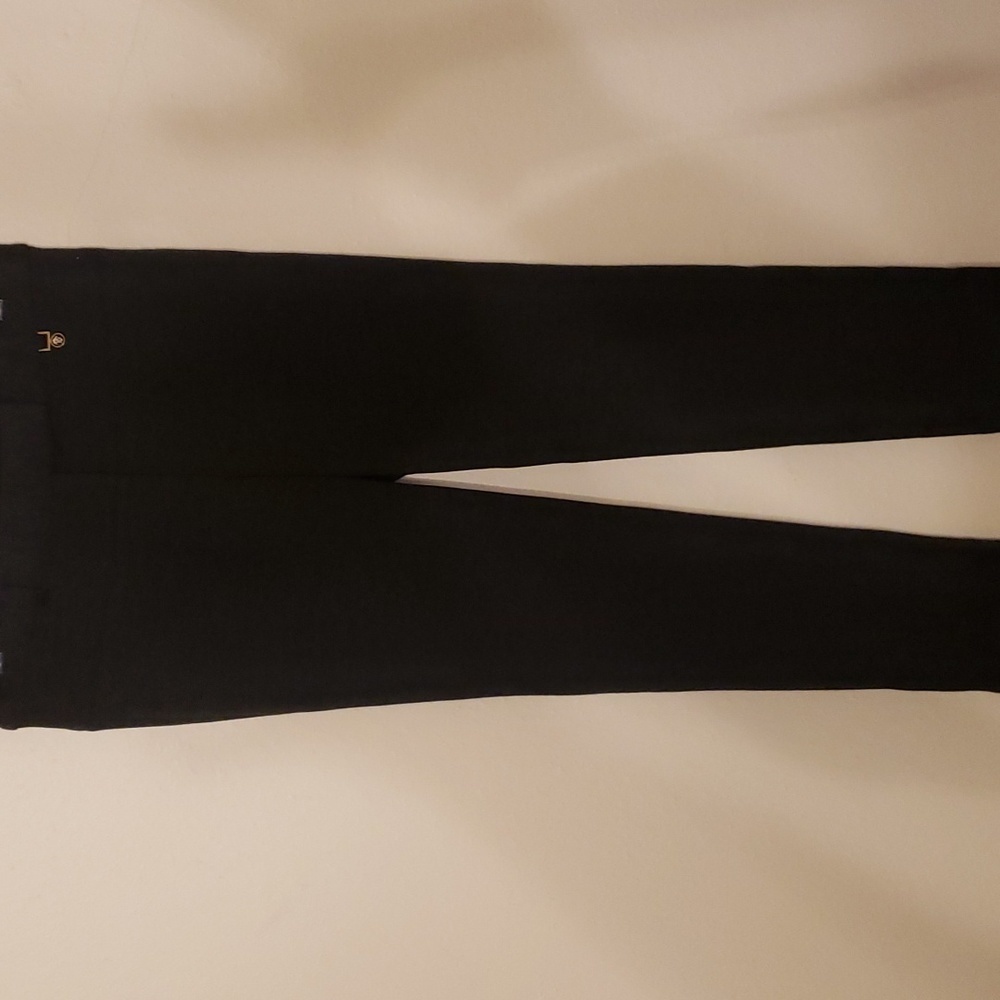 Tory Burch Black/gray Wool Straight Leg Dress Career Work Pants